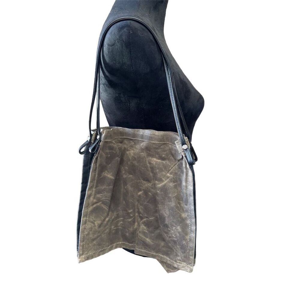 Rough & Tumble Farmers Market Waxed Canvas Tote Handmade in Maine